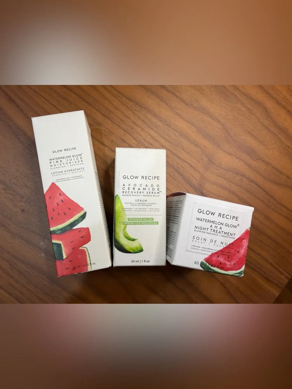 Glow Recipe Full-Size Skincare Trio – Watermelon Glow & Avocado Ceramide